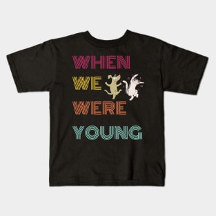 When we were young tour festival 2022 2023 Dancing Cat Dog Kids T-Shirt